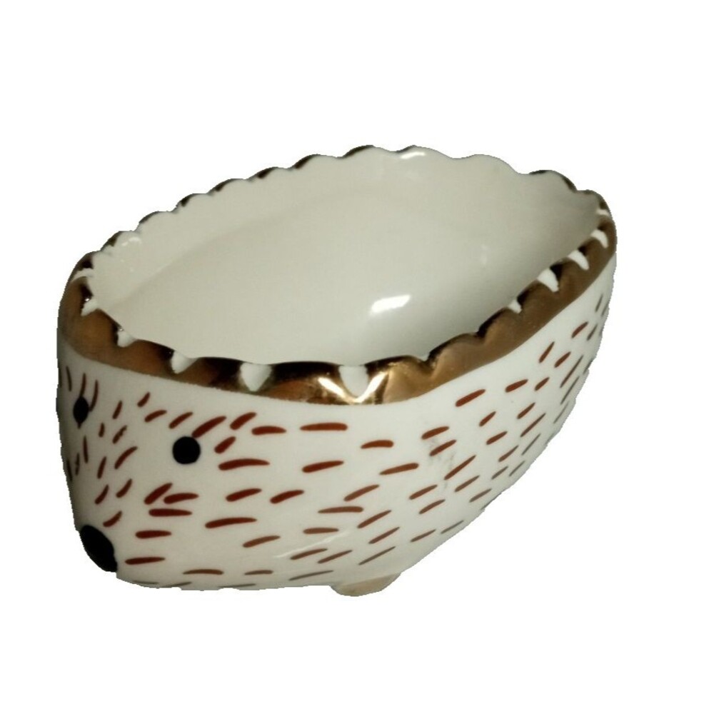 Lauren Conrad Hedgehog Trinket Treasures Jewelry Holder Box Porcelain $26 Retail